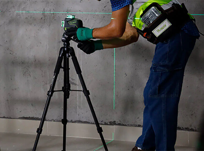 Application ng antas ng laser sa arkitektura